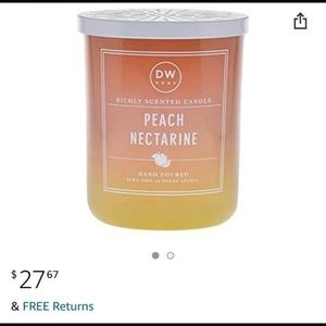 Brand New DW Home Candle Peach Nectarine